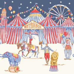 Arthouse Circus Fun Kids Wallpaper Border Frieze