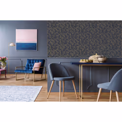 Botanica Leaf Navy & Gold sw12