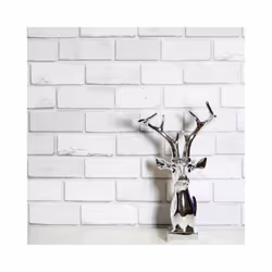 White Brick Glitter Effect Textured Pattern Modern Wallpaper 902009