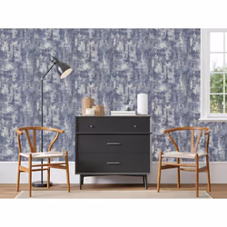 Arthouse Stone Textures Navy Silver Wallpaper