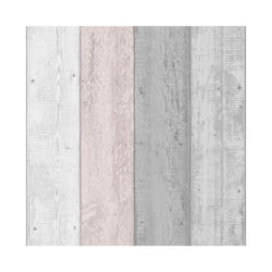 Arthouse Painted Wood Grey Blush Wallpaper 902809 - Faux Wooden Cladding Panels