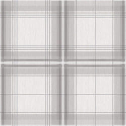 Plaid Check Tartan Wallpaper Chequed Woven Linen Effect Grey White Arthouse