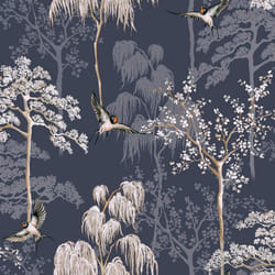 Arthouse Japanese Garden Blue Wallpaper 908106