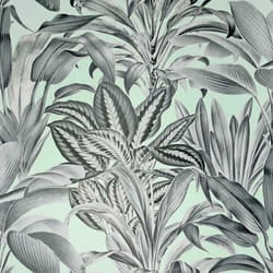 Arthouse Greenhouse Plants Leaves Wallpaper Tropical Jungle Forest Foliage Roll - Mint Duck Egg 909500