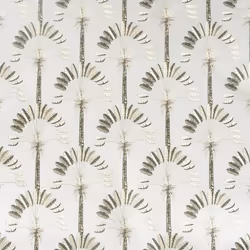 DUTCH WALLCOVERINGS Wallpaper Palm Palace Cream and Gold Wallpaper Panel Sheet