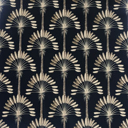 DUTCH WALLCOVERINGS Wallpaper Palm Palace Black and Gold Wallpaper Panel Sheet