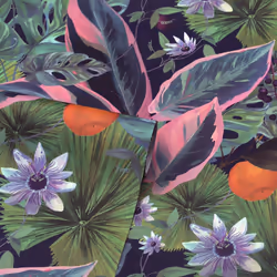 Arthouse Passion Flower Navy Paste The Wall Bedroom Quality Wallpaper