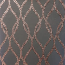 Sequin Trellis Charcoal/Rose Gold