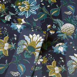 Paul Moneypenny Crown Jewels Wallpaper Navy Arthouse 922801