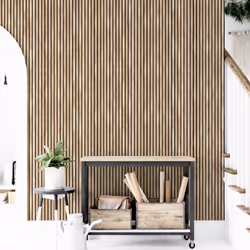 Wood Slats Wallpaper Natural Arthouse 923800 - Additional view 4