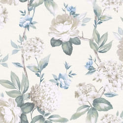 Arthouse Keeka Floral Blue Cream Wallpaper Flowers Nature Classic
