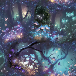 Arthouse Magical Garden Multicoloured Wallpaper Enchanted Floral
