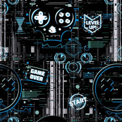 Arthouse Gaming Glitch Charcoal Blue Wallpaper 923900