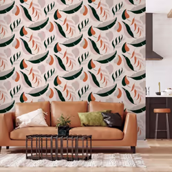 Arthouse Falling Leaves Multicoloured Wallpaper Nature Stylish Paste The Wall