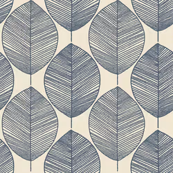 Arthouse Leaves Blue Wallpaper Modern Floral Leaf Contemporary