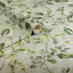 Arthouse Spring Sprig Green Wallpaper Naturistic Leaves Botanical