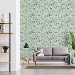 Arthouse Spring Sprig Green Wallpaper Naturistic Leaves Botanical