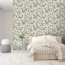 Arthouse Bumblebee Trail Cream Wallpaper Naturistic Flowers