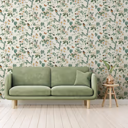 Arthouse Bumblebee Trail Cream Wallpaper Naturistic Flowers