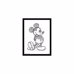 Disney Junior FP11129P-PL Mickey Mouse 30 x 40 cm "Single Sketched" Framed Print