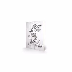 Disney Junior SW11130P Minnie Mouse Sketched Single Wood Print, Multi-Colour, 40 x 59 x 1.3 cm