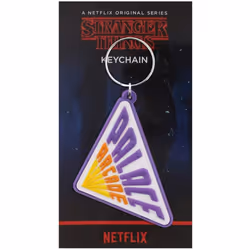 Stranger Things Rubber Keychain, Multi-Colour, 4.5 x 6cm