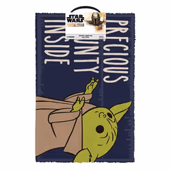 PYRAMID The Mandalorian, Decorative doormat, Rectangular, Beige, Blue, Green, Grey, Image, Star Wars, 400 mm