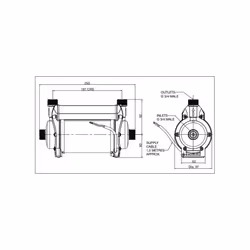 Stuart Turner Shower Pump Techflo TP Standard 2.0 Bar Twin Impeller WRAS 49085