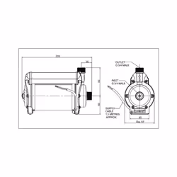 Stuart Turner Shower Pump Techflo TP Standard 2.0 Bar Single Impeller WRAS 49086