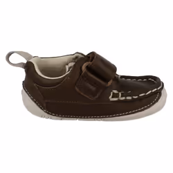 Boys Clarks Cruiser Shoes Cruiser Deck - F Fit - UK 5 Infant, Brown