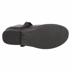 Girls Clarks School Shoes Movello Lo - H Fit - UK 7 Infant, Black