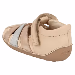 ) Girls Clarks Cruiser Shoes Little Mae - F Fit - UK 2 Infant, Rose Gold (Gold