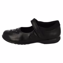 Girls Clarks Light Up School Shoes Trixi Rose - H Fit - UK 7 Infant, Black