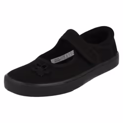 Girls Clarks Casual Pumps Hopper Go - F Fit - UK 11 Child, Black