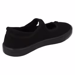 Girls Clarks Casual Pumps Hopper Go - F Fit - UK 11 Child, Black
