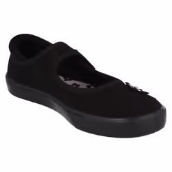 Girls Clarks Casual Pumps Hopper Go - F Fit - UK 11 Child, Black