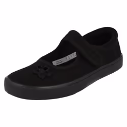 Girls Clarks Casual Pumps Hopper Go - F Fit - UK 12.5 Child, Black