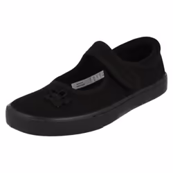 Girls Clarks Casual Pumps Hopper Go - G Fit - UK 9.5 Child, Black