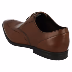) Mens Clarks Smart Lace Up Shoes Bampton Limit - G Fit - UK 10, Tan (Brown