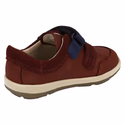 Boys Clarks First Shoes SoftlyZakk - F Fit - UK 4, Brown
