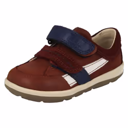 Boys Clarks First Shoes SoftlyZakk - F Fit - UK 4.5, Brown