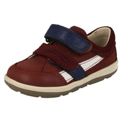 Boys Clarks First Shoes SoftlyZakk - F Fit - UK 4.5, Brown