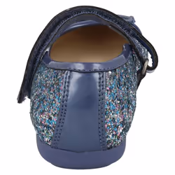 Girls Clarks Mary Jane Style Party Shoes Dance Zing - F Fit - UK 7 Infant, Blue