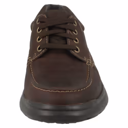 ) Mens Clarks Casual Shoes Cotrell Edge - G Fit - UK 8.5, Brown Oily (Brown