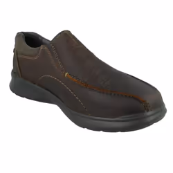 Mens Clarks Casual Slip On Shoes Cotrell Step - Brown, UK 9.5