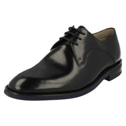 Mens Clarks Formal Lace Up Shoes Swinley Lace - G Fit - UK 10, Black