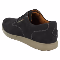 ) Mens Clarks Unstructured Casual Lace Up Shoes Unlomac Edge - G Fit - UK 7, Navy (Blue