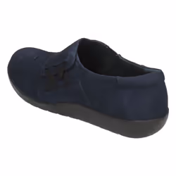 ) Ladies Clarks Smart Slip On Shoes Medora Sandy - D Fit - UK 7, Navy (Blue