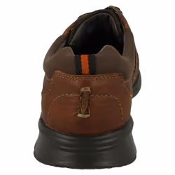 Mens Clarks Stitch Detailed Lace Up Shoes Cotrell Walk - Brown, UK 8