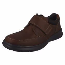Mens Clarks Stitch Detailed Lace Up Shoes Cotrell Walk - Black, UK 7